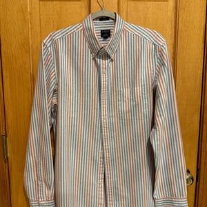 Striped Mens J-Crew Slim Fit Button-Down Shirt